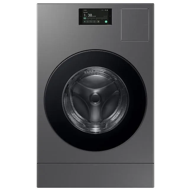 Samsung Bespoke 5.3-cu ft Capacity Dark Steel Ventless All-in-One Washer/Dryer Combo with Steam Cycle ENERGY STAR