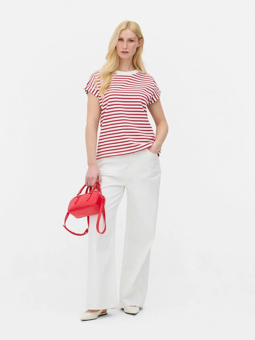 Striped Jersey Knit Tee