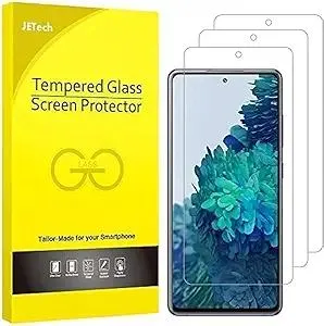 JETech Screen Protector Compatible with Samsung Galaxy S20 FE 6.5-Inch, Tempered Glass Film, 3-Pack