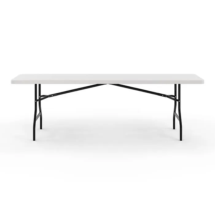 Staples 8' x 29" Heavy Duty Plastic Folding Table,