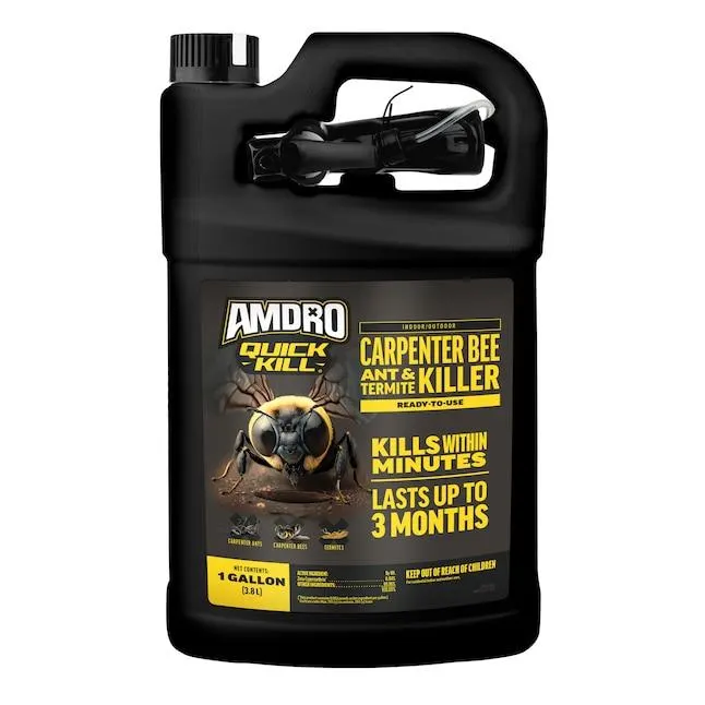 AMDRO 1-Gallon Quick Kill Carpenter Bee Ant and Termite Killer Trigger Spray