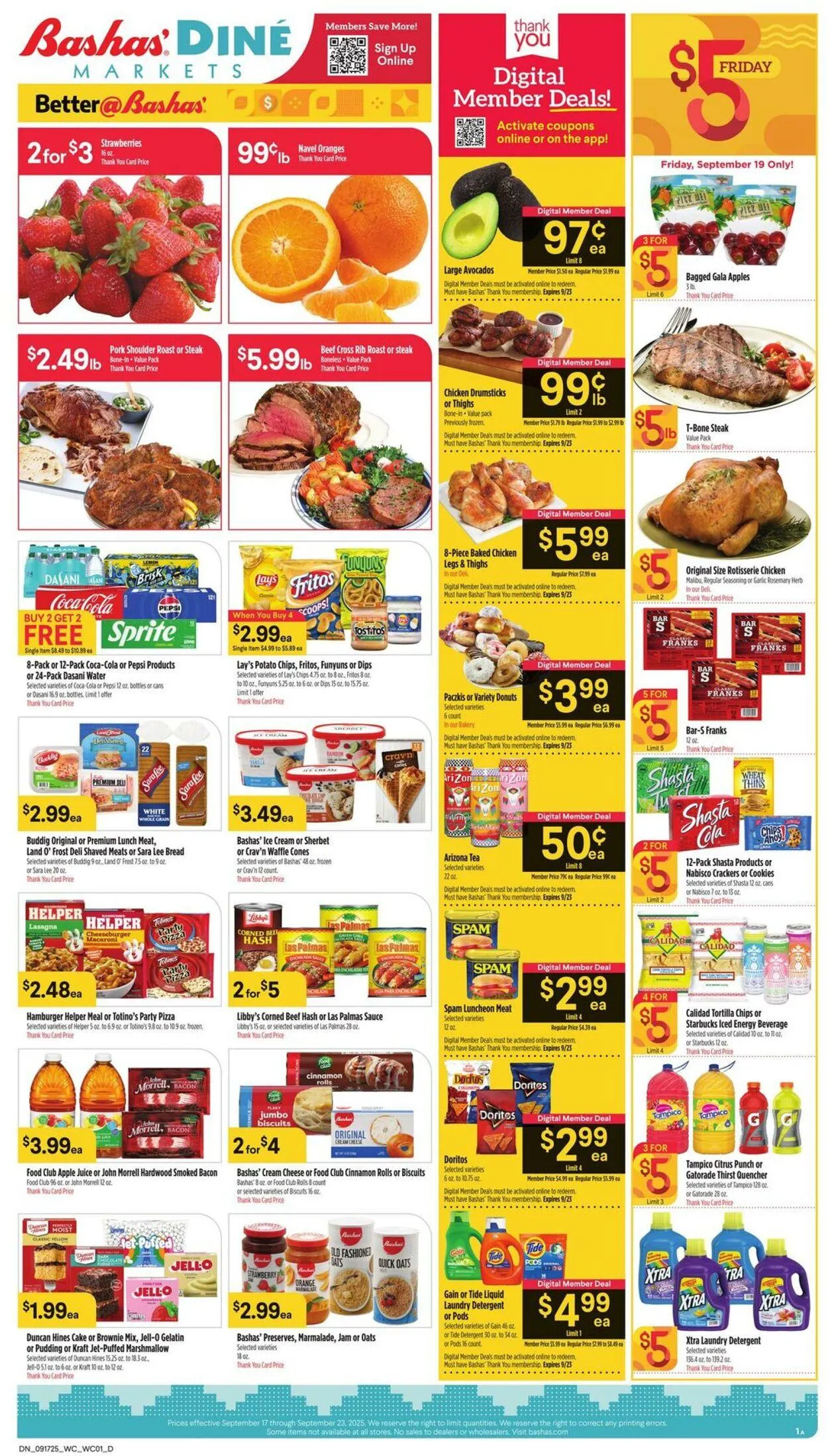 Weekly ad Bashas Current weekly ad from September 17 to September 23 2025 - Page 1