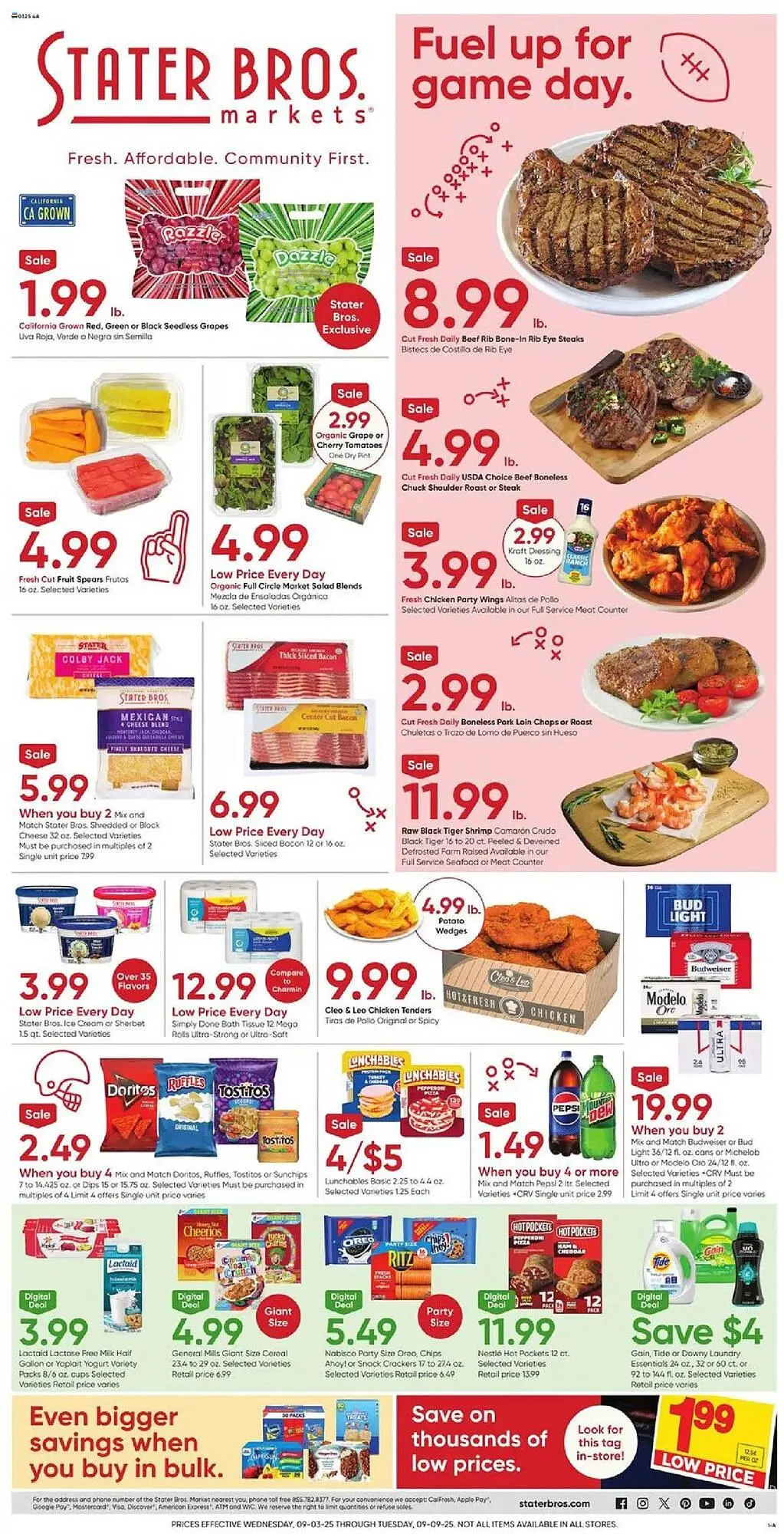 Weekly ad Stater Bros weekly ad from September 3 to September 10 2025 - Page 1