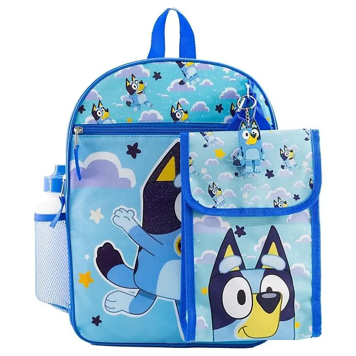 Bluey Kids 5-Piece Bluey Backpack Set,