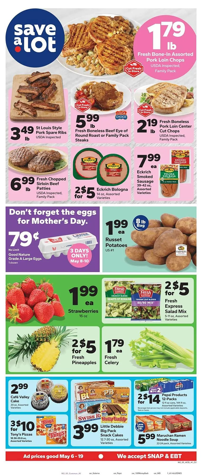 Weekly ad Save a Lot weekly ad from May 6 to May 19 2026 - Page 1