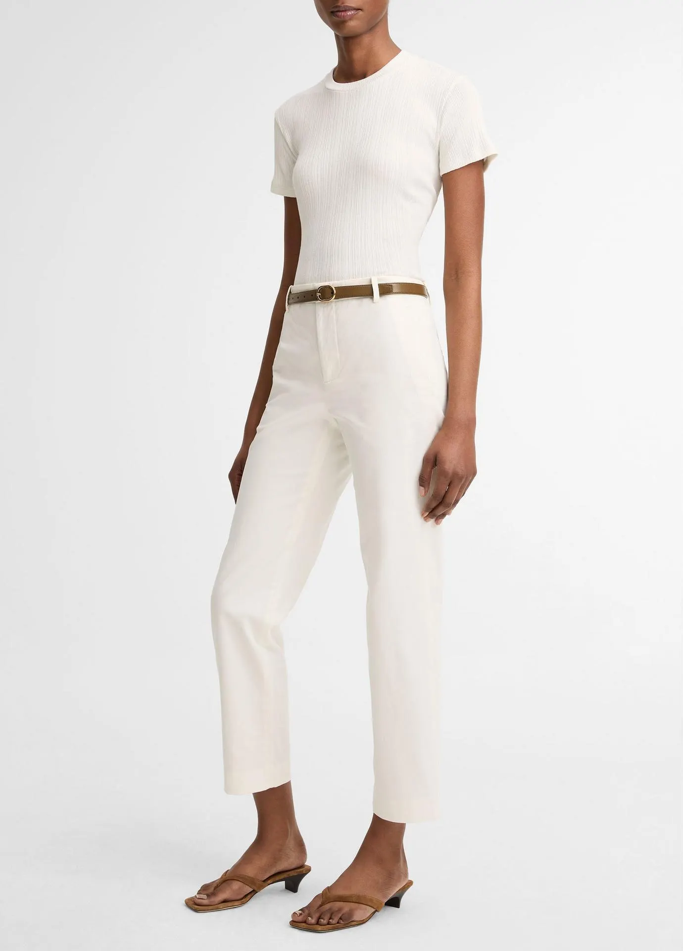 Avery Mid-Rise Italian Stretch-Cotton Chino Pant