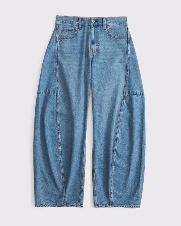 Curve Love Mid Rise Ultra Barrel Jean