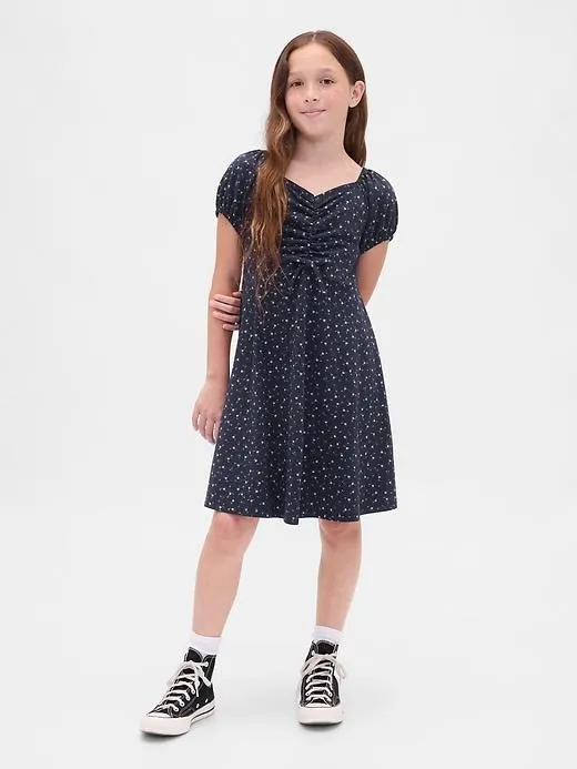Kids Ruched Rib Dress