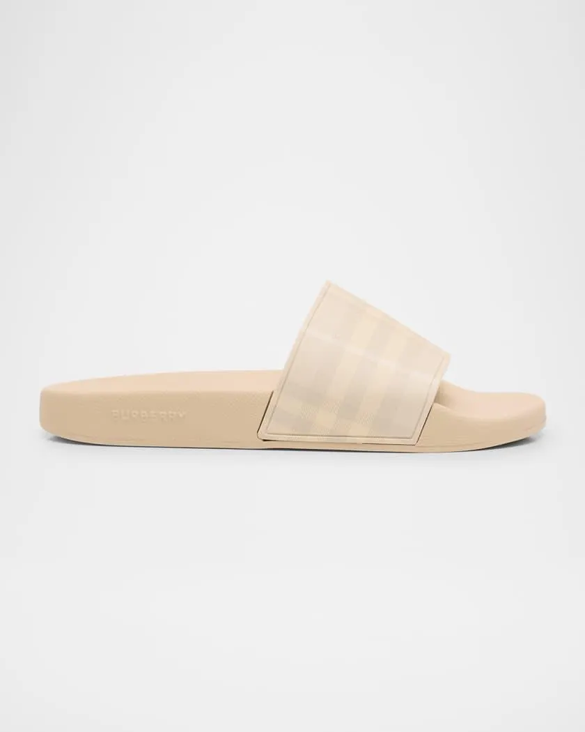 Furley Burberry Check Slides