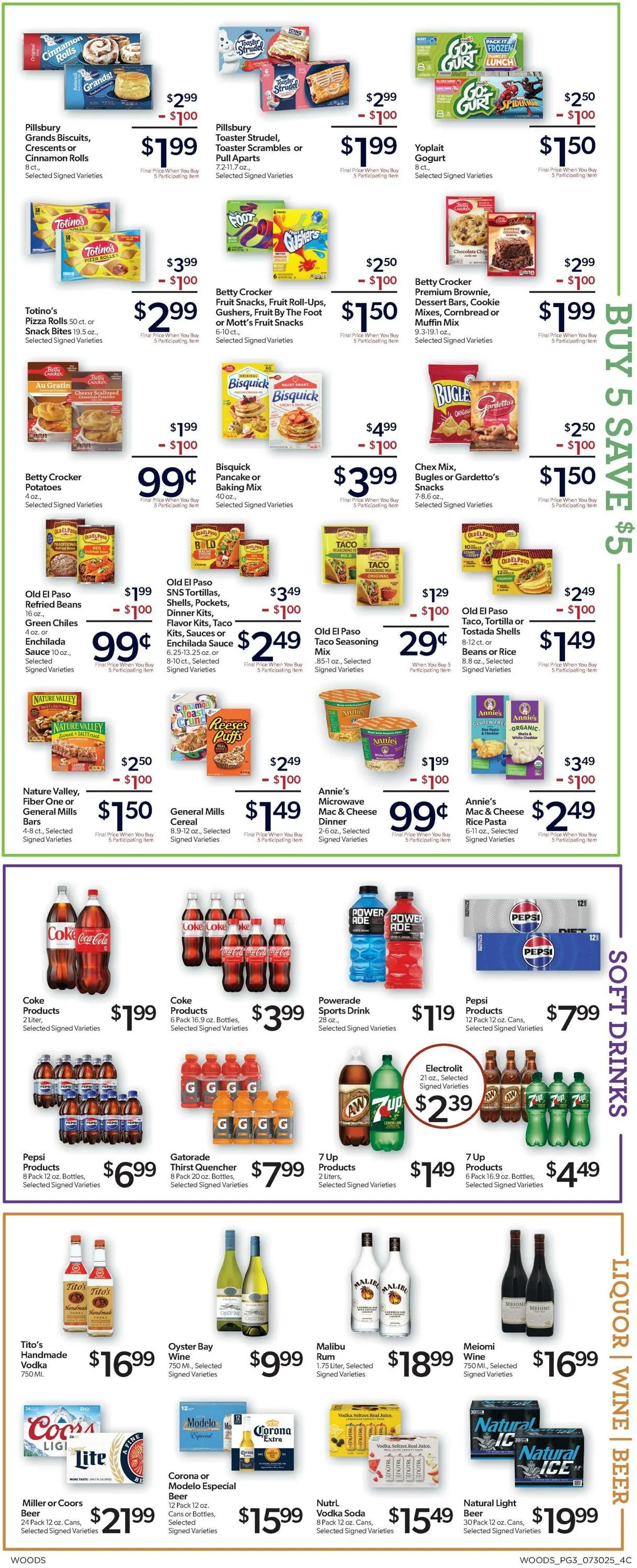 Weekly ad Woods Supermarket from July 30 to August 5 2025 - Page 3