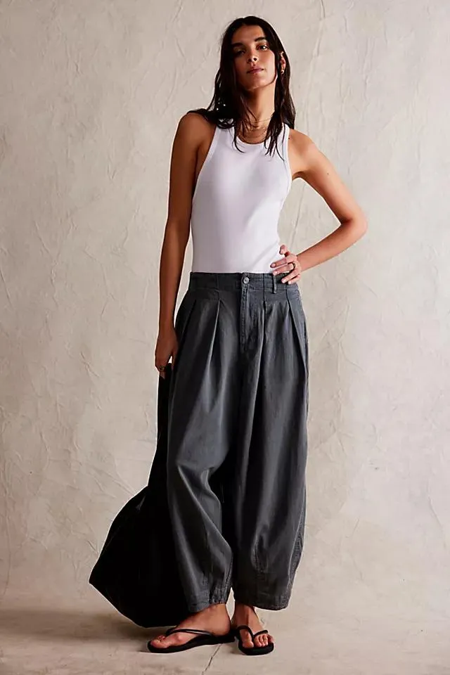 We The Free Ridley Pull-On Barrel Jeans