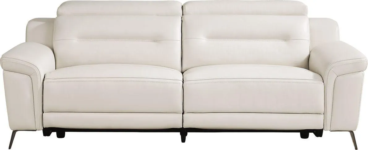 Castella Leather Dual Power Reclining Sofa