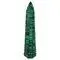 Green Malachite Corn-on-the-Cob Decorative Obelisk Sculpture, 1970s