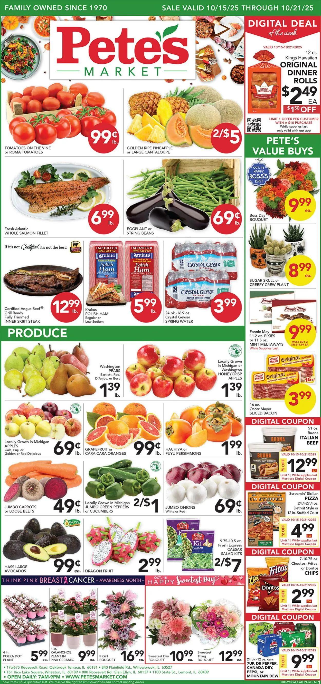 Weekly ad Pete's Fresh Market Current weekly ad from October 15 to October 21 2025 - Page 1