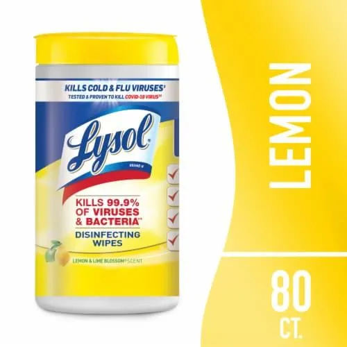 Lysol Disinfecting Wipes Lemon and Lime Blossom