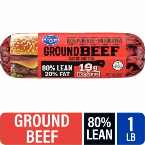 Kroger® 80/20 Ground Beef Roll 1 LB