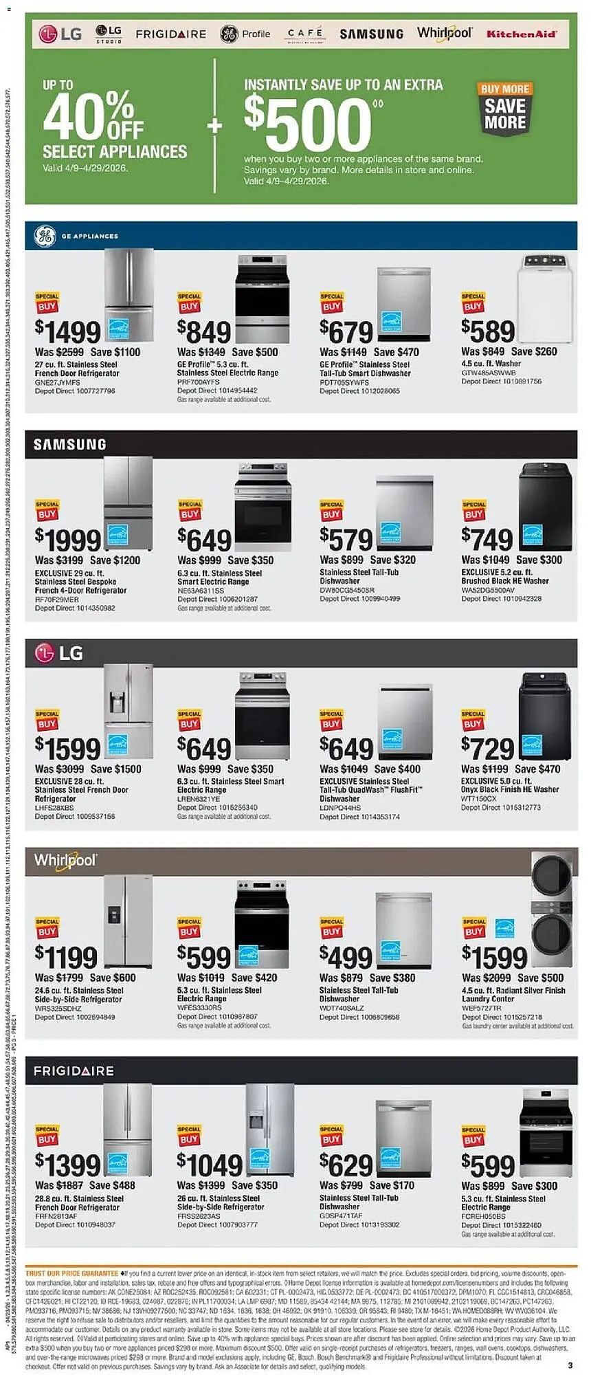 Weekly ad The Home Depot flyer from April 23 to April 29 2026 - Page 3
