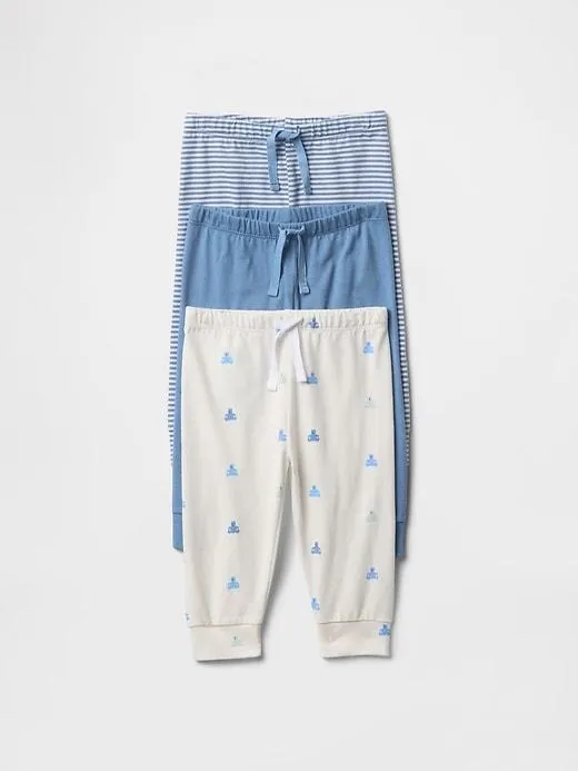 Baby First Favorites Organic Cotton Pull-On Pants (3-Pack)