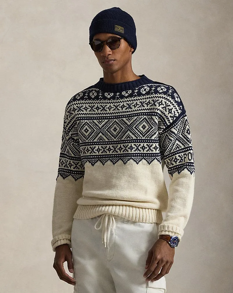 Snowflake Cotton-Cashmere Sweater