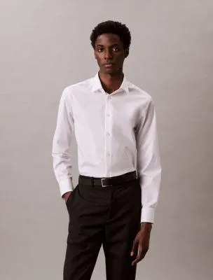 Refined Cotton Stretch Slim Fit Dress Shirt