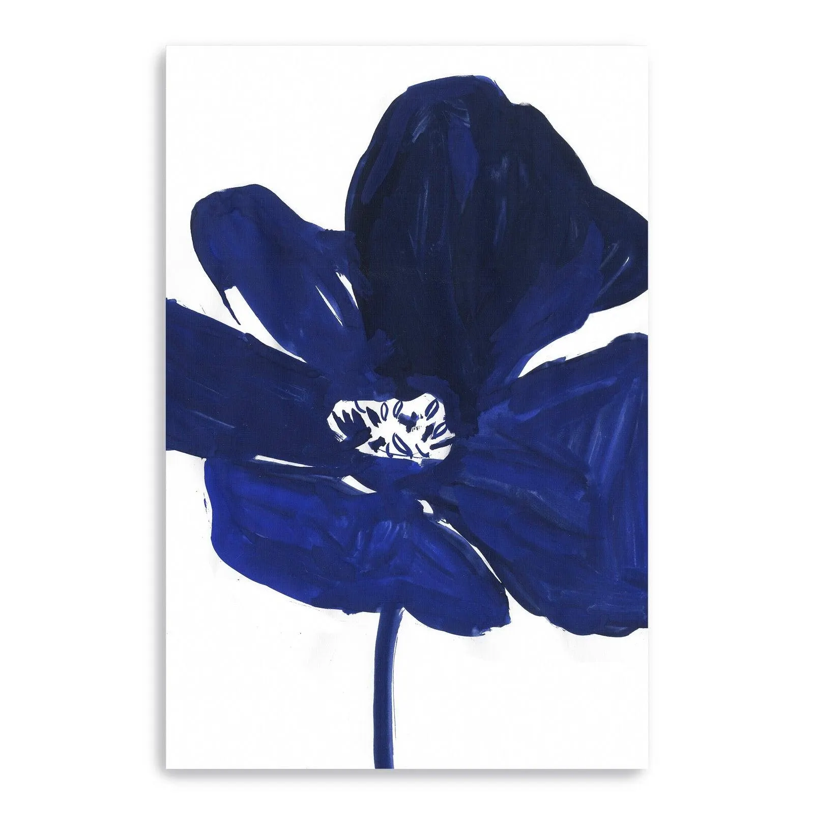 Indigo Petal I Canvas Giclee