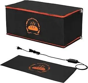 Sourdough Bread Proofing Mat with Thermal Insulation Box, Bread Proofing Box Used to Provide Sufficient Temperature for Bread Proofing, Sourdough Warming, Sourdough Heating, Dough Riser, Bread Rising