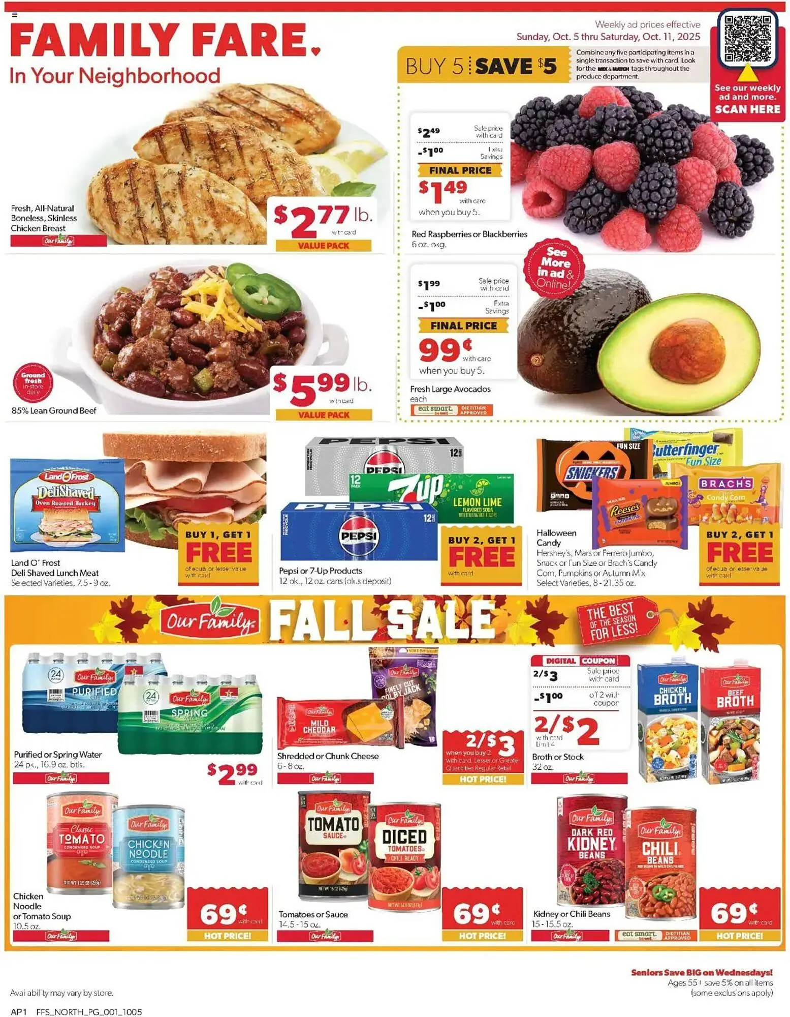 Weekly ad Family Fare weekly ad from October 5 to October 11 2025 - Page 1