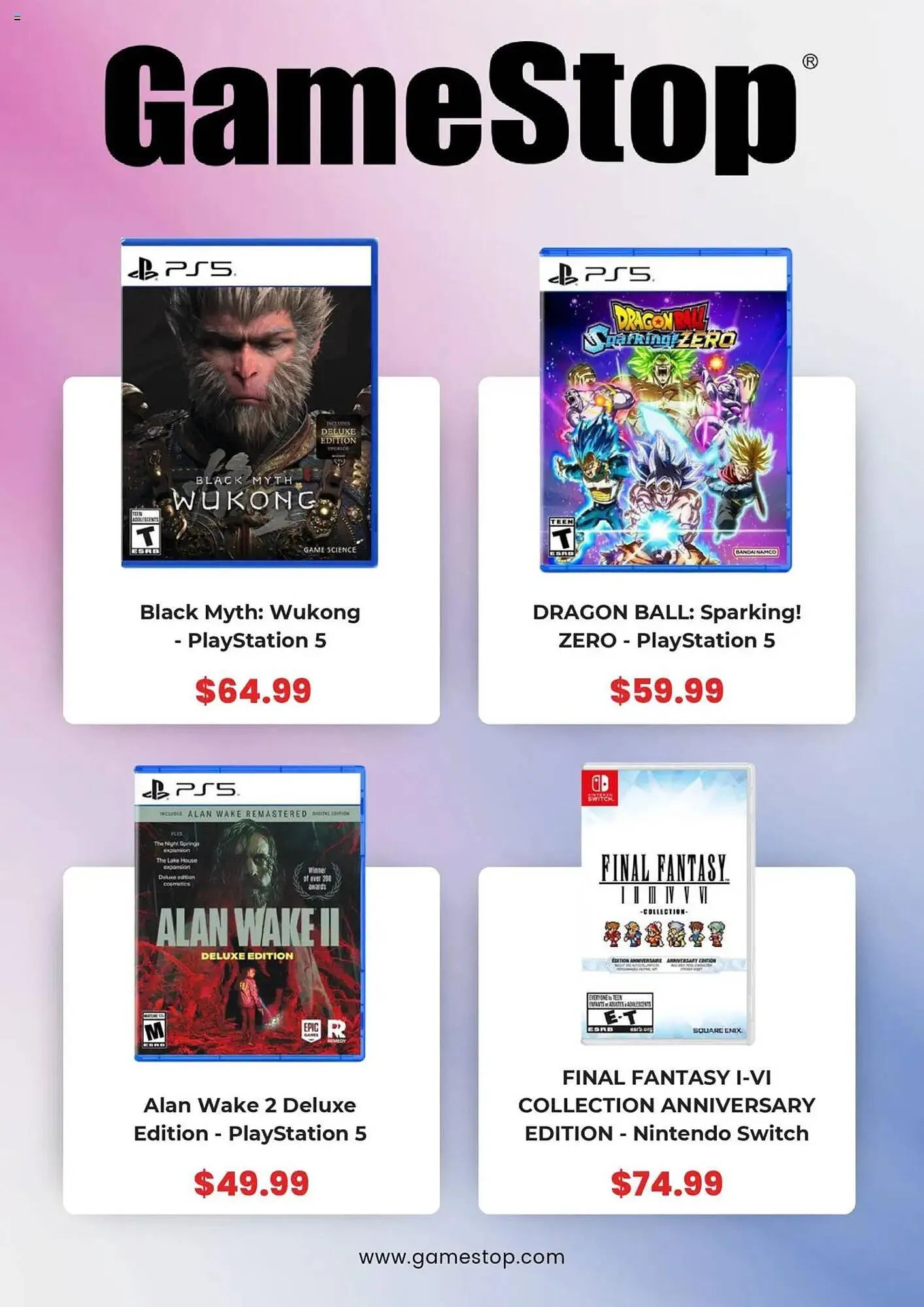 Weekly promotion Game Stop weekly ad spanning from September 29 to October 21 2025 - Page 3 for Catalogue 365