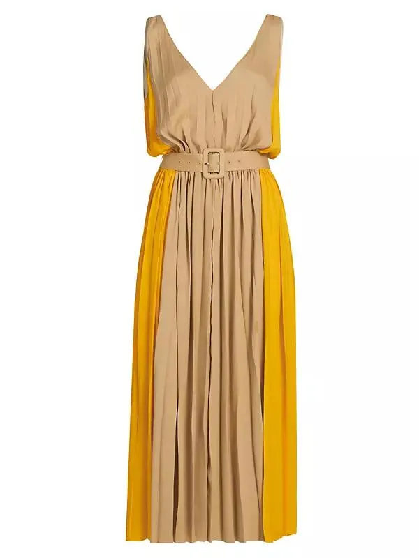 Latoya Belted Midi-Dress