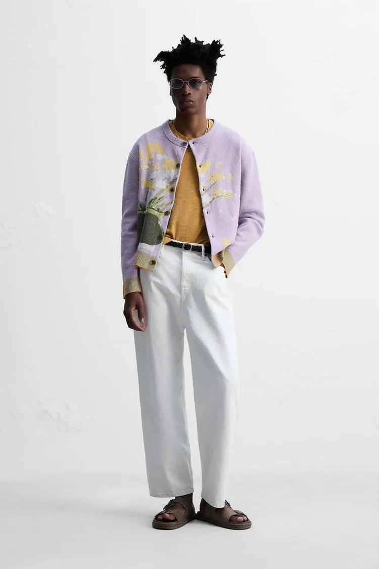 FLORAL JACQUARD CARDIGAN © OTIS KWAME KYE QUAICOE