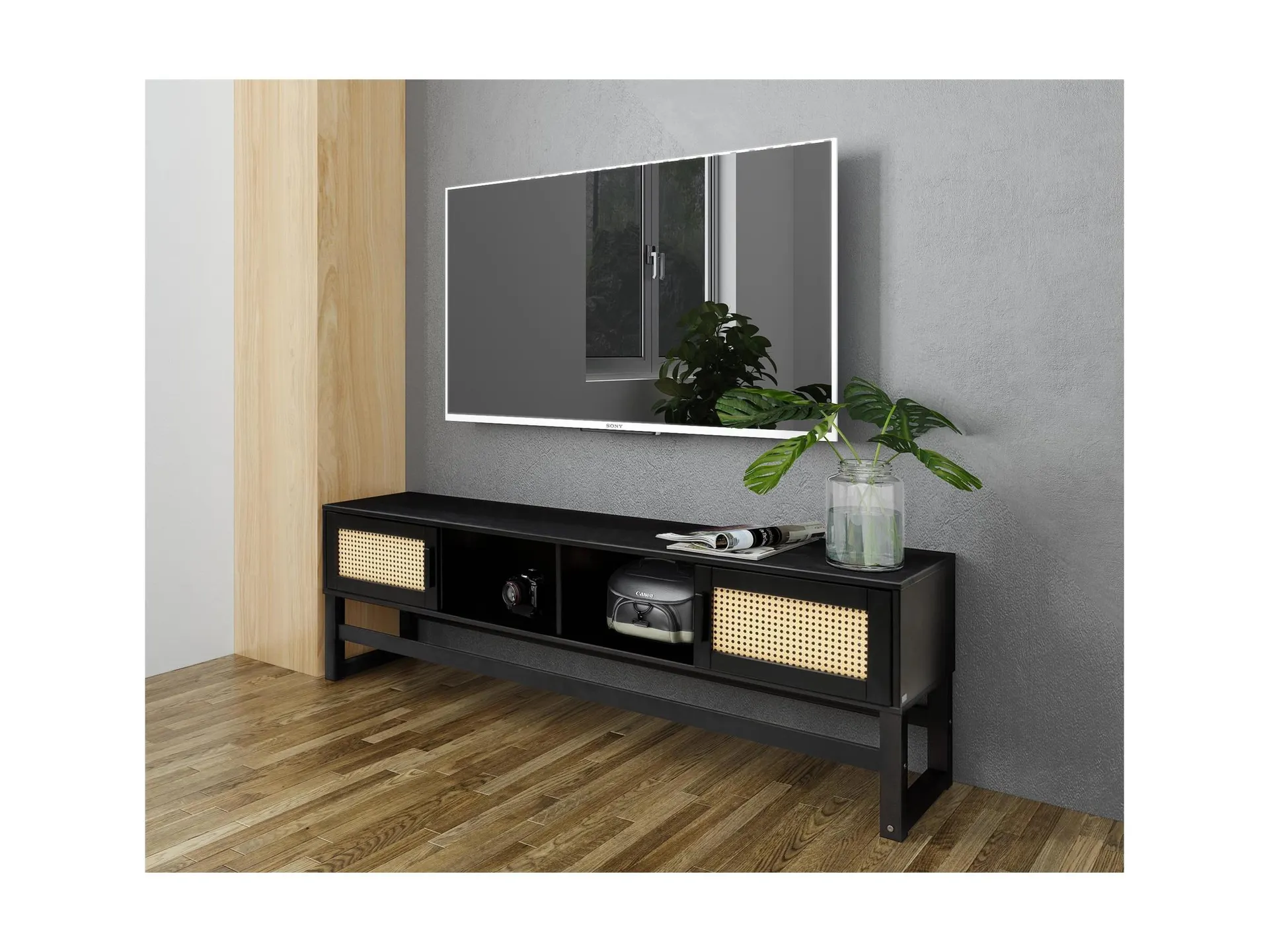Ren Home Talo 63" TV Stand with Storage