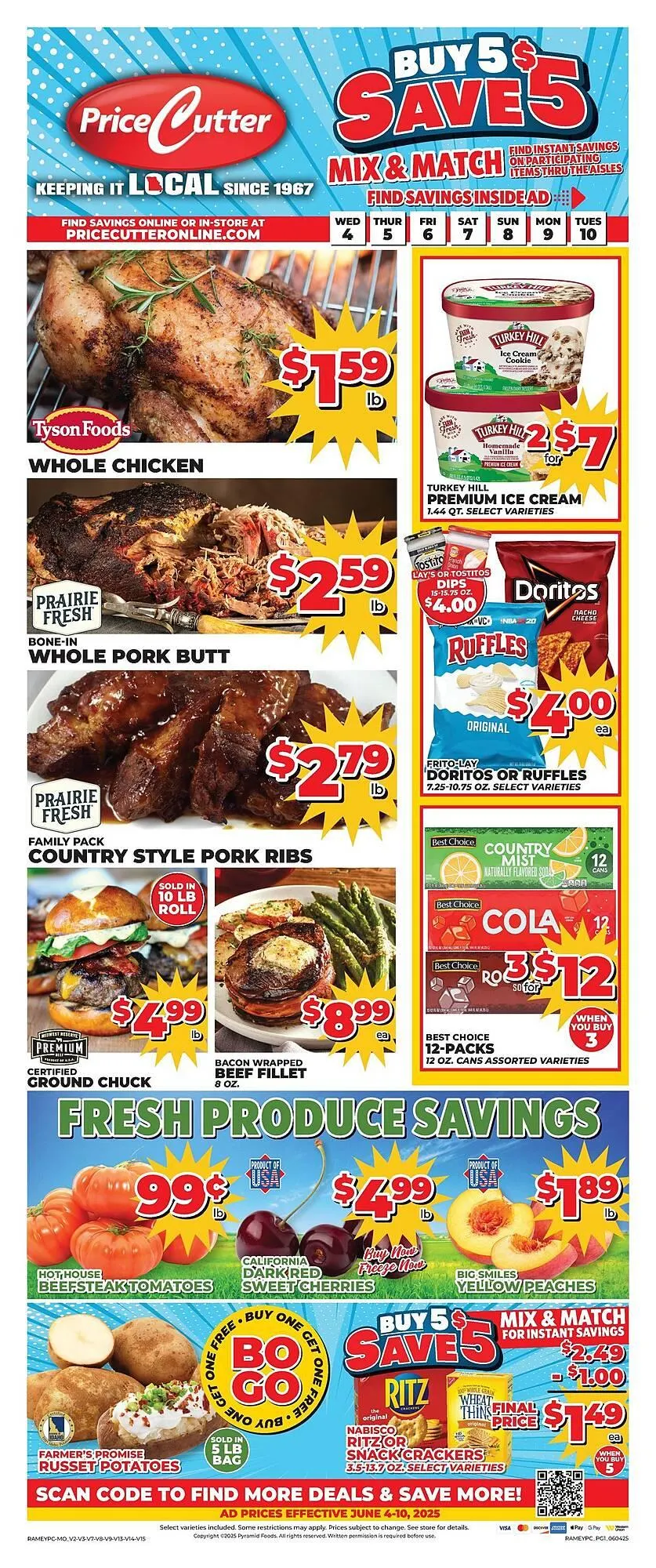 Weekly ad Price Cutter Weekly Ad from June 4 to June 10 2025 - Page 1