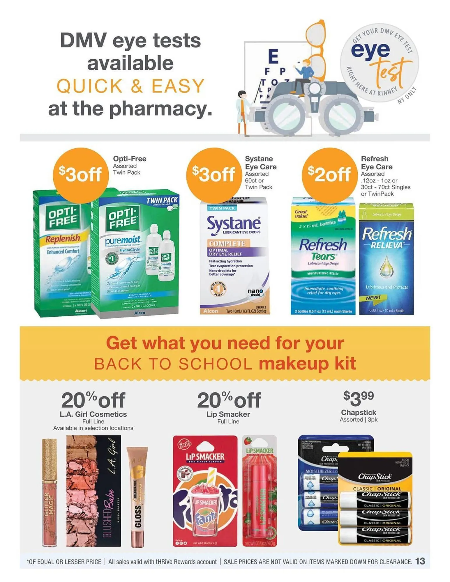Weekly promotion Kinney Drugs Weekly Ad spanning from August 1 to August 31 2025 - Page 13 for Catalogue 365