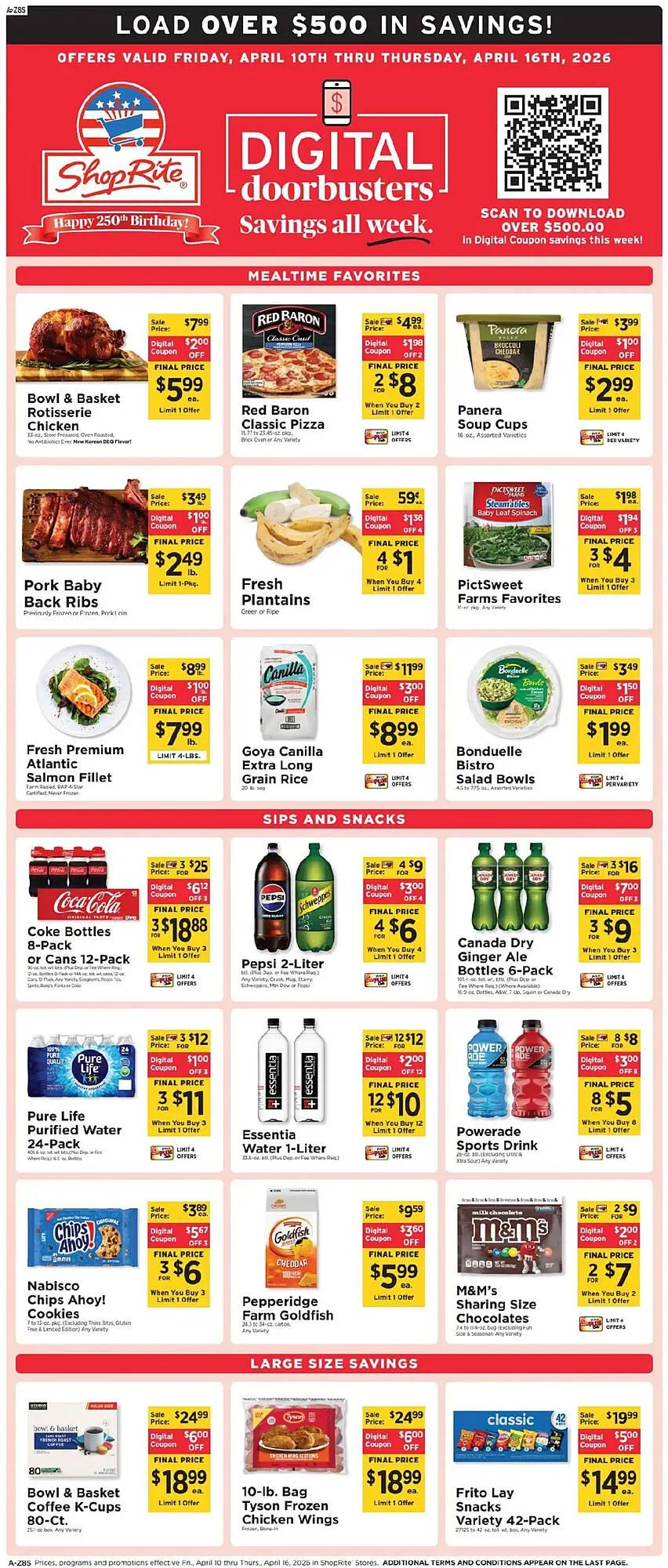 Weekly ad ShopRite flyer from April 10 to April 16 2026 - Page 1