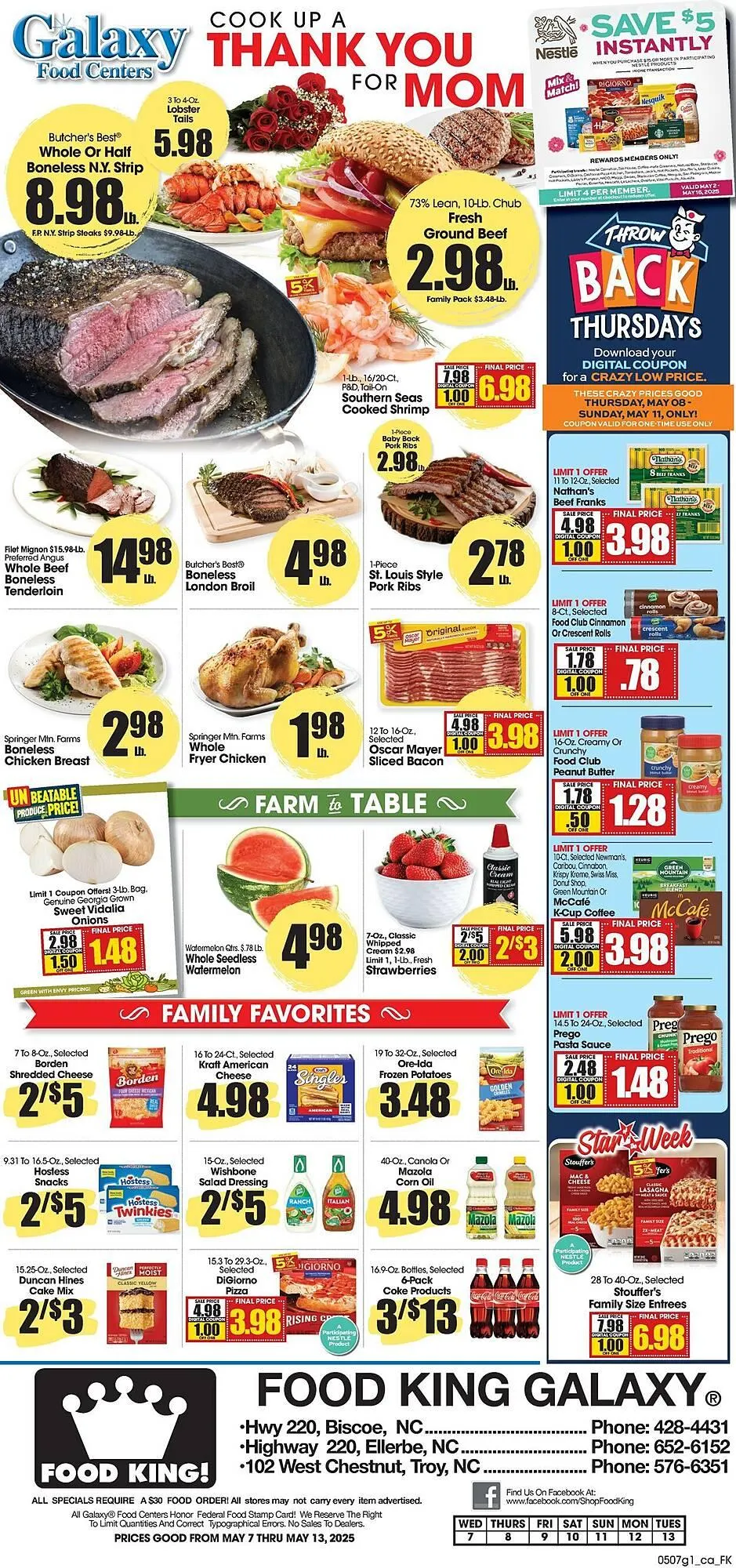 Weekly ad Food King Weekly Ad from May 7 to May 13 2025 - Page 1