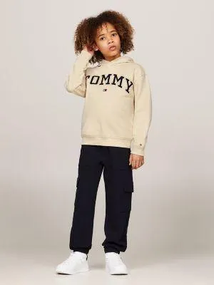 Kids' Embroidered Logo Varsity Hoodie