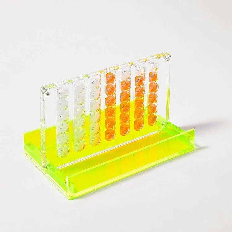 Mini Lucite 4 In A Row Limited Edition Neon