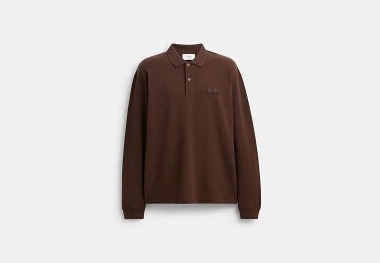 Horse And Carriage Long Sleeve Polo