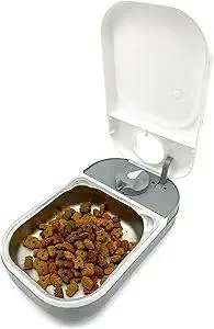 Closer Pets Automatic Timed Feeders with Stainless Steel Inserts (1 Bowl with Stainless Steel Insert)