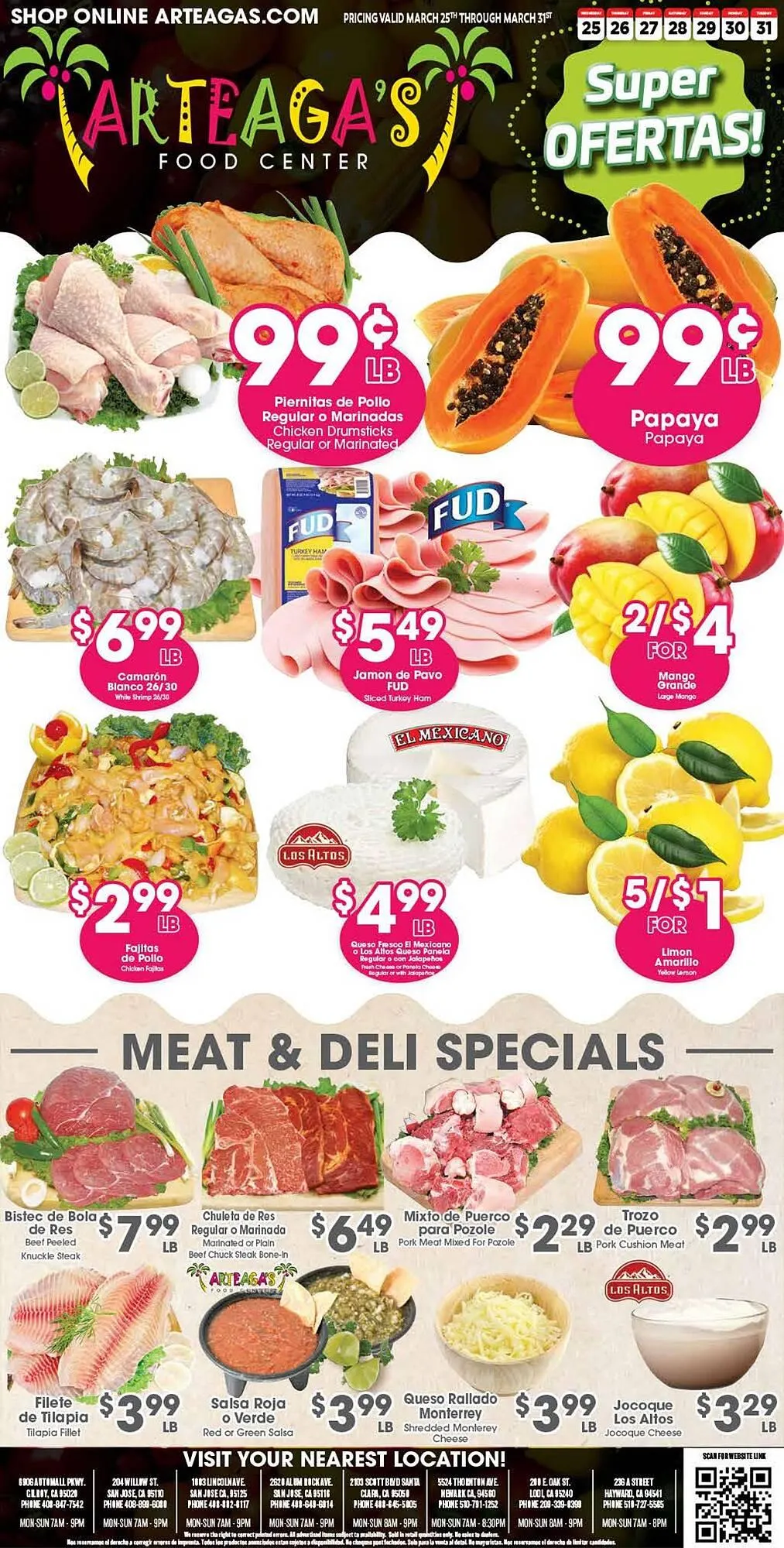 Weekly ad Arteagas Food Center weekly ad from March 25 to March 31 2026 - Page 1