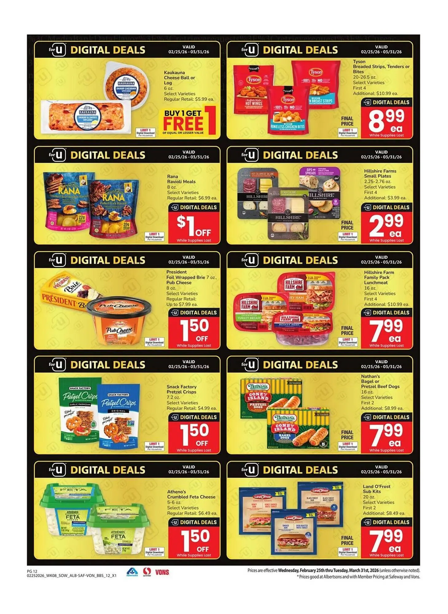 Weekly ad Albertsons weekly ad from February 25 to March 31 2026 - Page 12