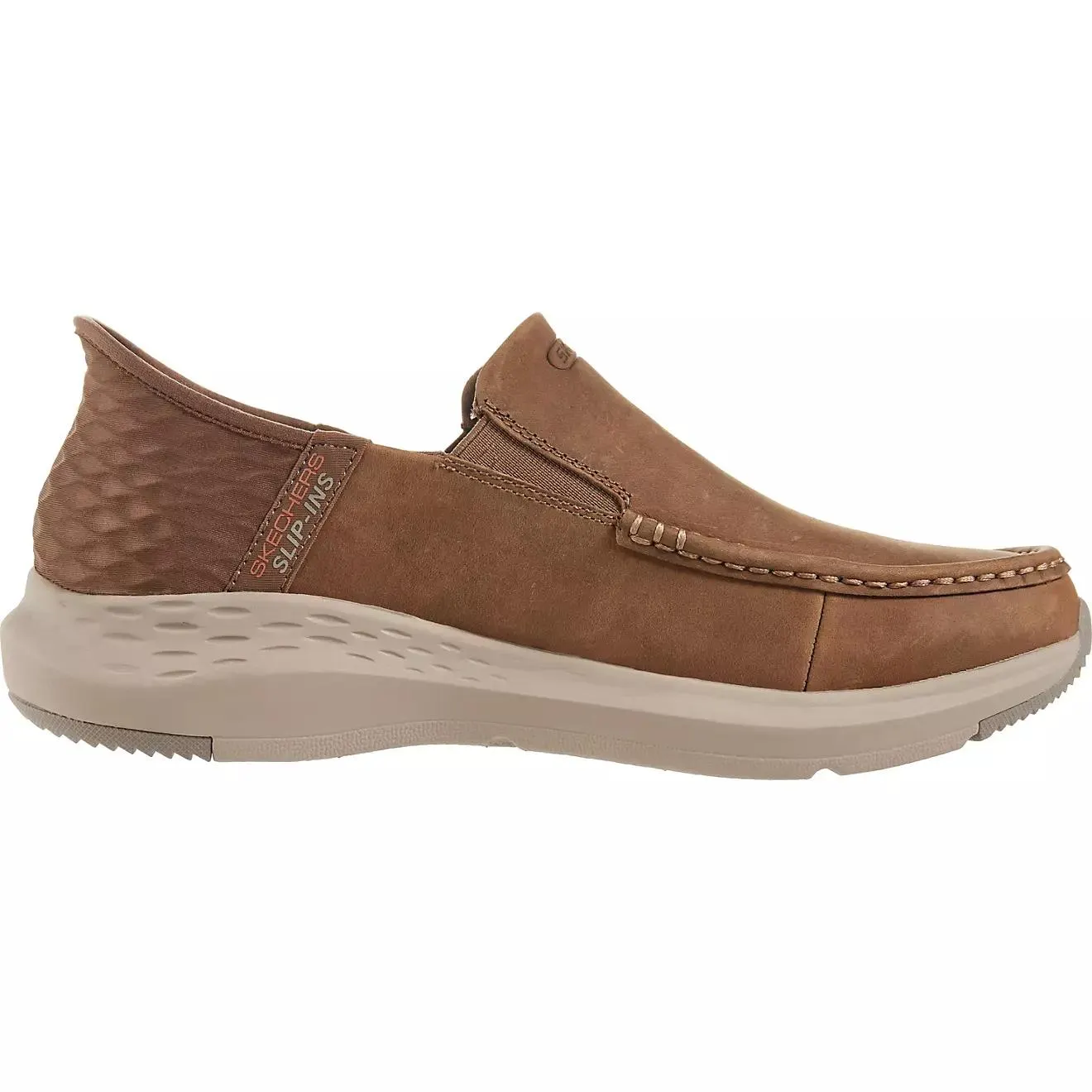 SKECHERS Men's Parson Oswin Moc-Toe Leather Slip-In Shoes