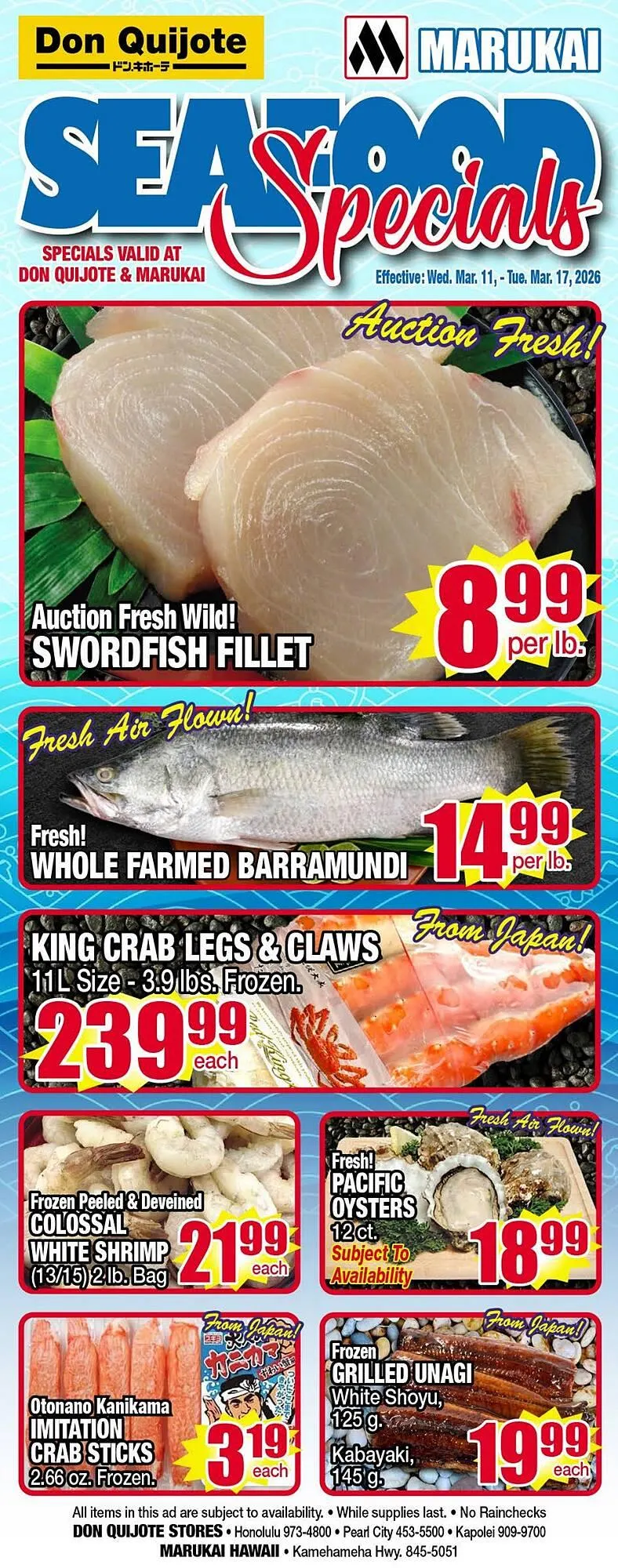 Don Quijote Hawaii weekly ad - 1