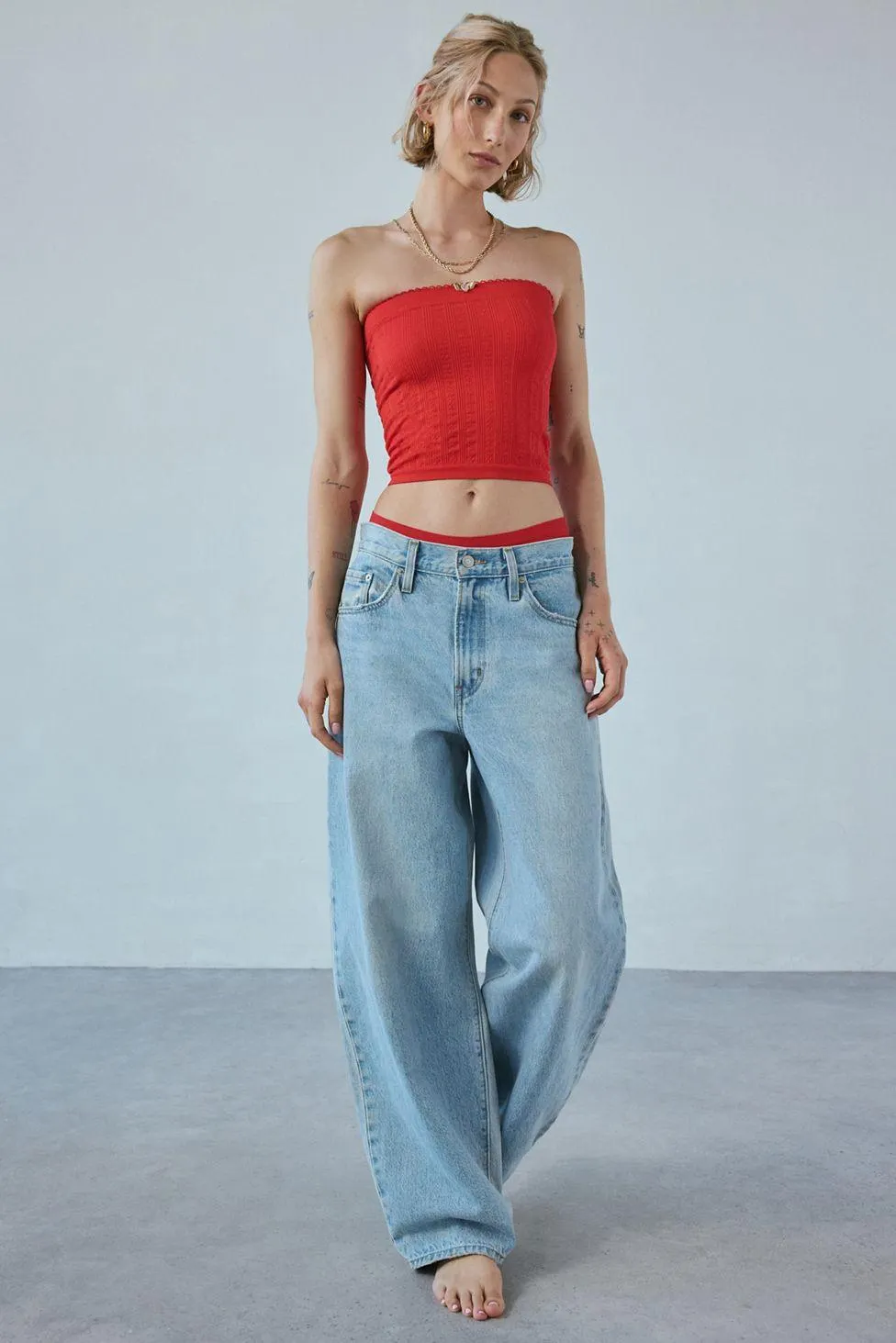 Out From Under Sweet Pea Pointelle Seamless Tube Top