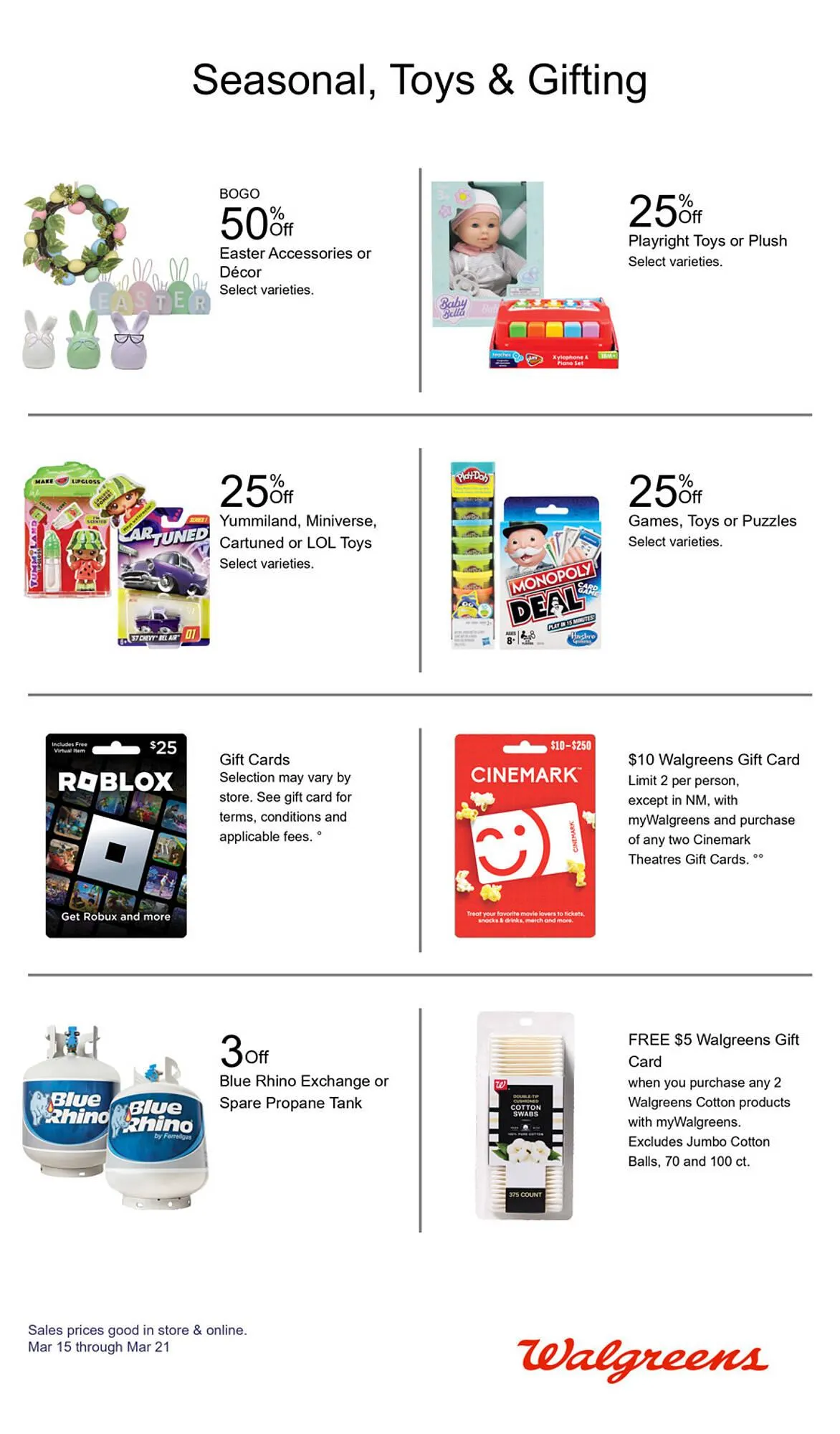 Weekly promotion Walgreens weekly ad spanning from March 15 to March 21 2026 - Page 51 for Catalogue 365