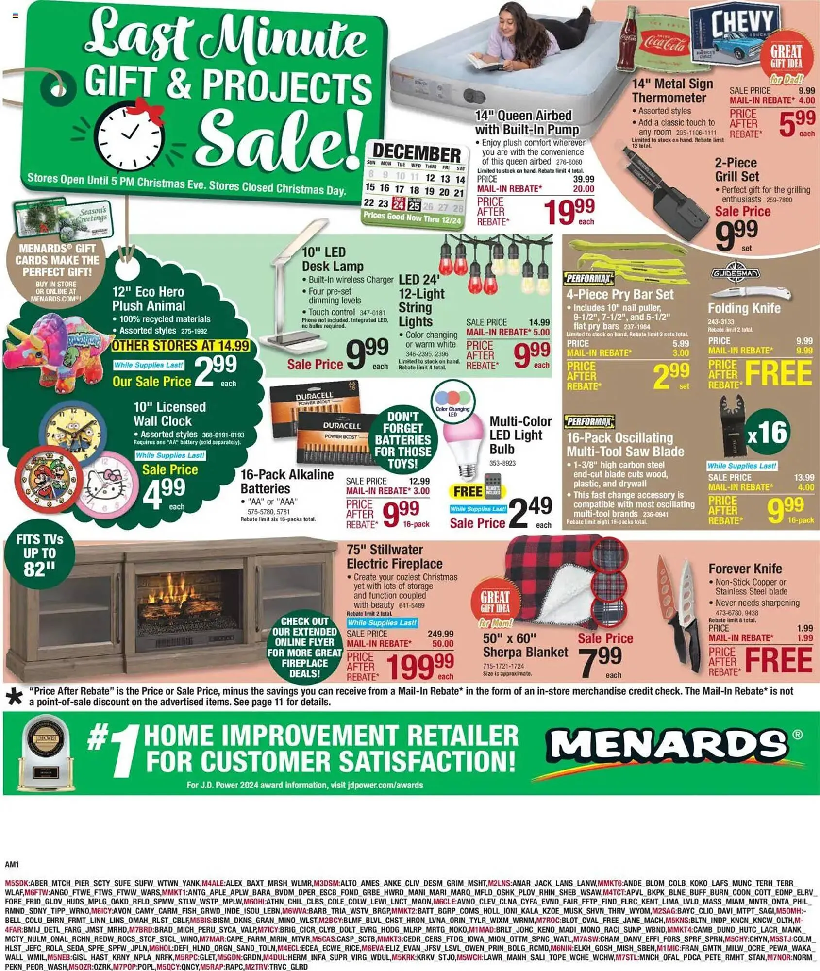 Weekly ad Menards Weekly Ad from December 12 to December 24 2024 - Page 1