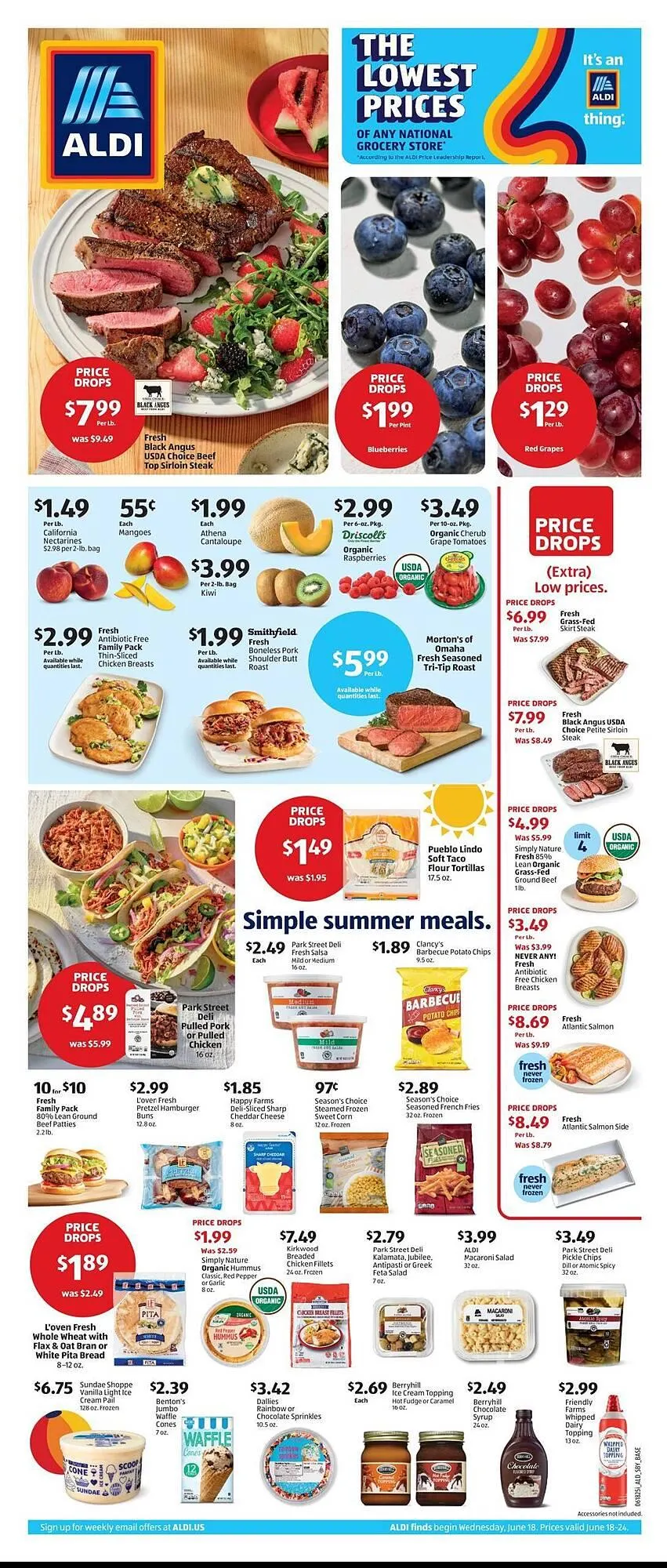 Weekly ad Aldi Weekly Ad from June 18 to June 24 2025 - Page 1