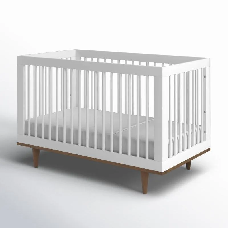 White/Walnut Marley 3-in-1 Convertible Crib (Part number: W4901WL)