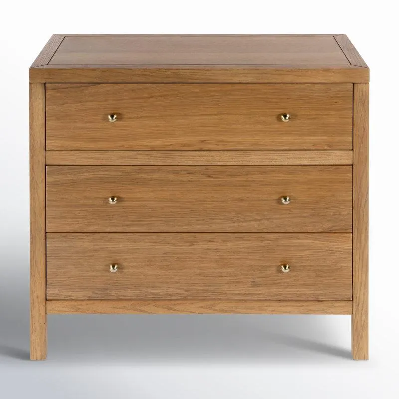 Natural Celine 34" 3-Drawer Dresser
