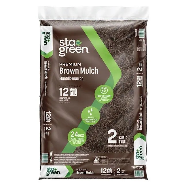 Sta-Green Premium 2-cu ft Brown Mulch